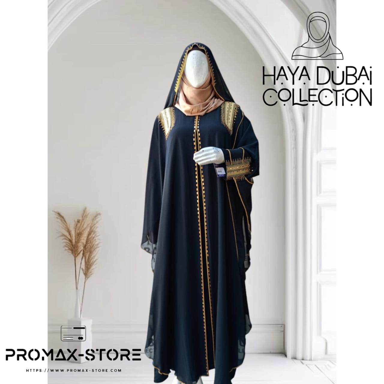 Unveiling the "Noor" Abaya: Where Timeless Elegance Meets Exquisite Detail.