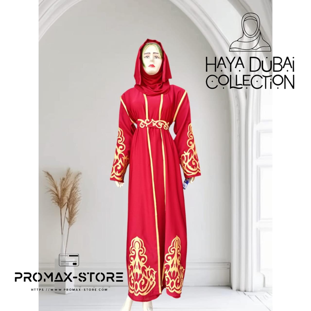 Haya Dubai Collection – Red Abaya