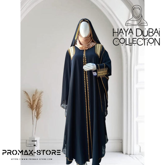 Unveiling the "Noor" Abaya: Where Timeless Elegance Meets Exquisite Detail.